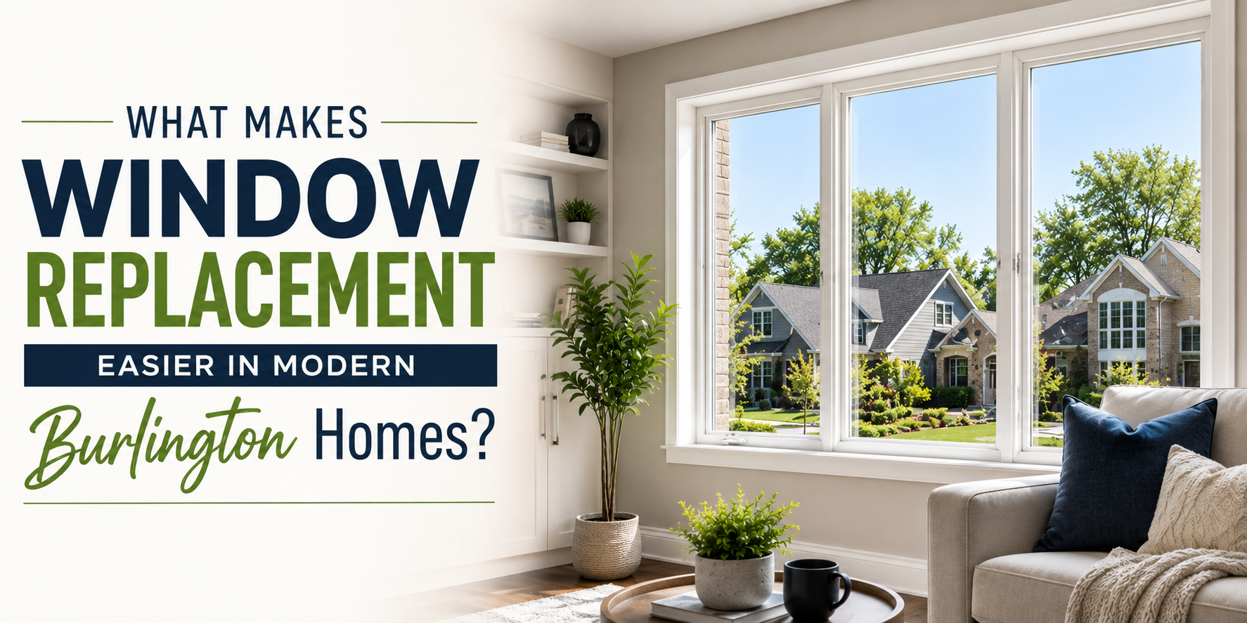 What Makes Window Replacement Easier in Modern Burlington Homes